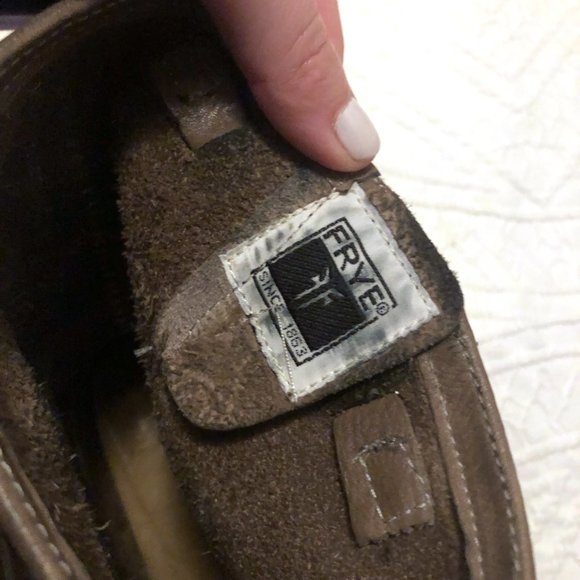 Frye Veronica Short Slouch Tall Boots Smoke, size 8 - Picture 8 of 10